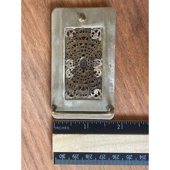 Vintage Silver Nickle And Brass Horse Belt Buckle Cowgirl - Picture 3 of 4